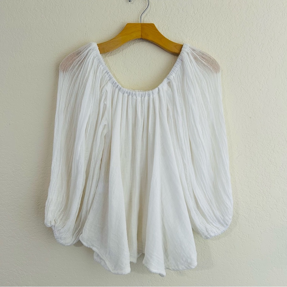 Jens' Pirate Booty // Cotton Gauze Balloon Sleeve Blouse